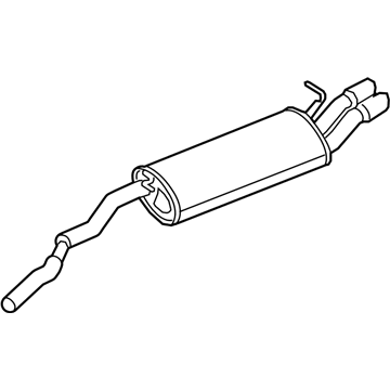 Volkswagen Golf SportWagen Muffler - 5GM-253-609-J