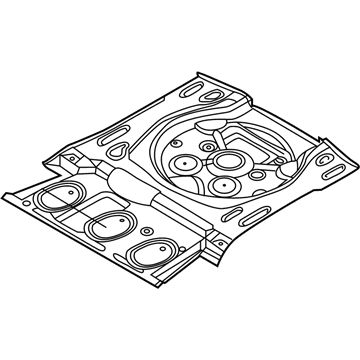 Volkswagen Tiguan Floor Pan - 5QF-813-115-C