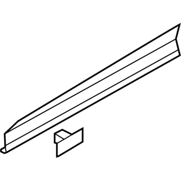 Volkswagen Tiguan Limited Door Moldings - 5N0-854-939-D-UBN
