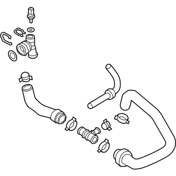 Volkswagen Atlas Cross Sport Radiator Hose - 3QF-122-051-G