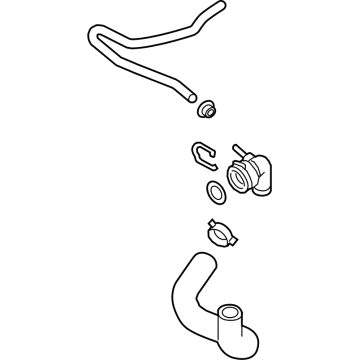 Volkswagen Atlas Cross Sport Radiator Hose - 3QF-122-101-G