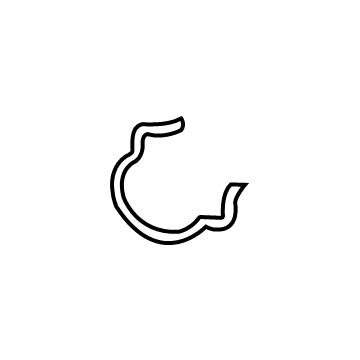 Volkswagen 04E-145-853-E Pressure Pipe Retainer