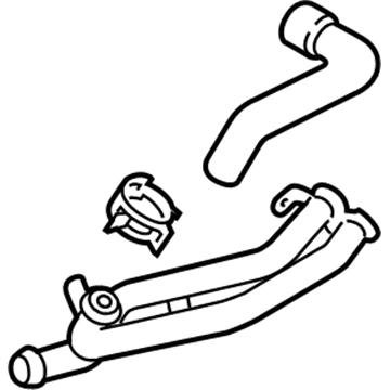 2014 Volkswagen Beetle Coolant Pipe - 5C0-121-064-H