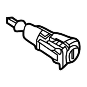 Volkswagen Beetle Door Lock Cylinder - 107-837-167-CB