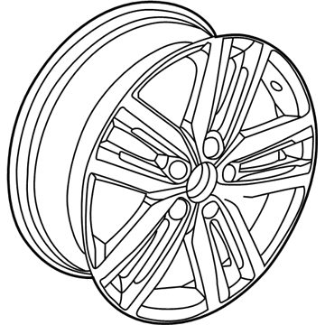 2015 Volkswagen Jetta Alloy Wheels - 5C0-601-025-K-8Z8
