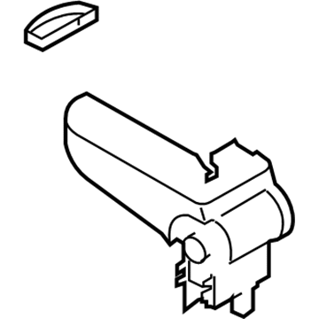 Volkswagen 3B0-864-209-R-HSW Armrest Assembly