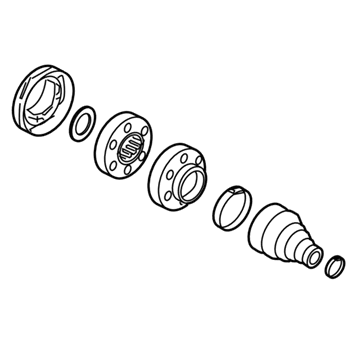 Volkswagen Touareg CV Joint - 7L0-598-103-A