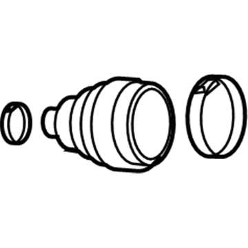 Volkswagen Touareg CV Joint Boot - 7L0-598-201-A