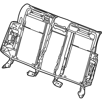 Volkswagen 3D5-885-511-M Seat Back Frame