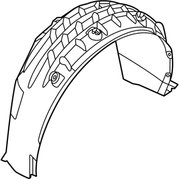 Volkswagen Fender Splash Shield - 11A-810-971