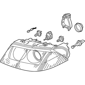 Volkswagen Headlight - 3B0-941-015-AQ