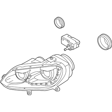Volkswagen Eos Headlight - 1Q0-941-754-C