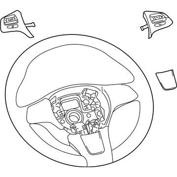 Volkswagen Touareg Steering Wheel - 7P6-419-091-A-X0U