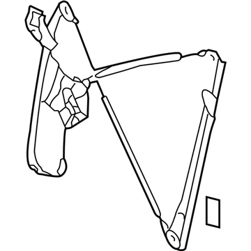 Volkswagen Touareg Window Regulator - 7L0-837-462-F
