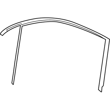Volkswagen Touareg Window Channel - 7L0-837-432-C