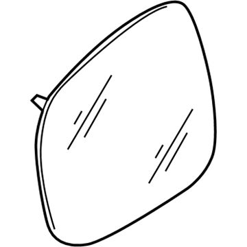 Volkswagen 7L6-857-521-J Mirror Glass