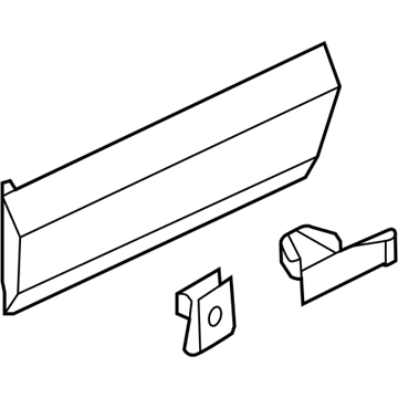 Volkswagen 7P6-854-949-H-GRU Lower Molding