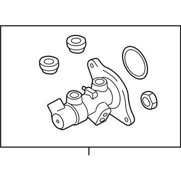 Volkswagen Jetta Brake Master Cylinder - 1K1-614-019-AG