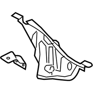 Volkswagen 7P6-819-511-B Water Deflector