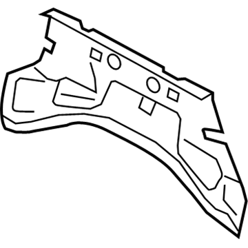 Volkswagen 7P6-819-523 Water Deflector