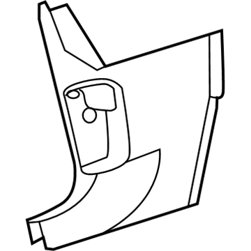 Volkswagen 5C1-863-483-82V Kick Panel Trim