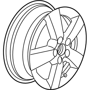 2015 Volkswagen Jetta Alloy Wheels - 5C0-601-025-8Z8