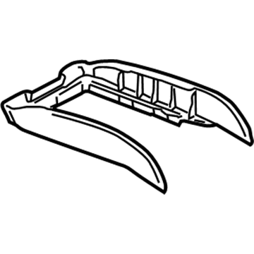 Volkswagen 3D0-857-153-A-93R Armrest Bezel