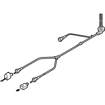 Volkswagen 1K0-927-903-J ABS Sensor Wire
