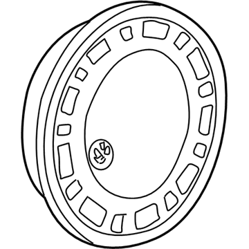 Volkswagen EuroVan Wheel Bearing Dust Cap - 701-601-147-A-7ZV