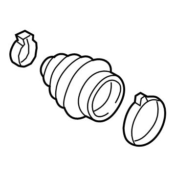 Volkswagen CV Joint Boot - 3QF-498-203-B