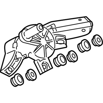 Volkswagen Windshield Wiper Motors - 5K6-955-711-C
