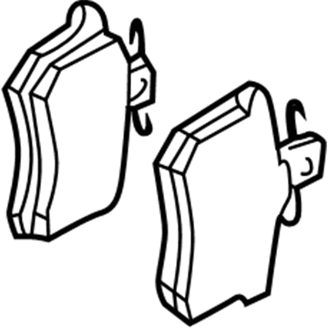 Volkswagen Brake Pad Set - 1E0-698-451-G