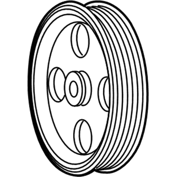 Volkswagen Routan Power Steering Pump Pulley - 7B0-145-255-A
