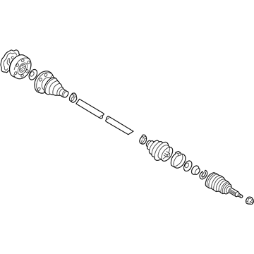 Volkswagen Rabbit Axle Shaft - 191-407-272-AQ