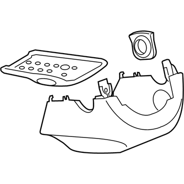 Volkswagen Passat Steering Column Cover - 561-858-559-D-82V