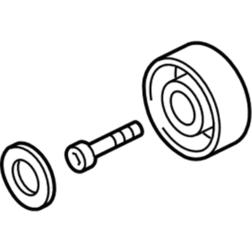 Volkswagen Touareg Idler Pulley - 06E-903-341-H