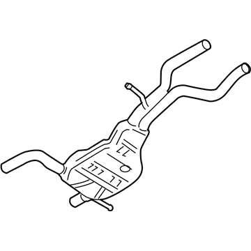 Volkswagen Touareg Muffler - 7L6-253-209-AJ