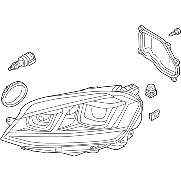 Volkswagen Golf Headlight - 5G0-941-753-B