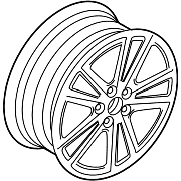2013 Volkswagen Jetta Alloy Wheels - 1K0-601-025-AG-AX1