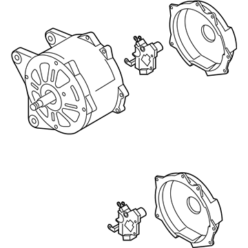 Volkswagen Touareg Alternator - 03H-903-023-KX