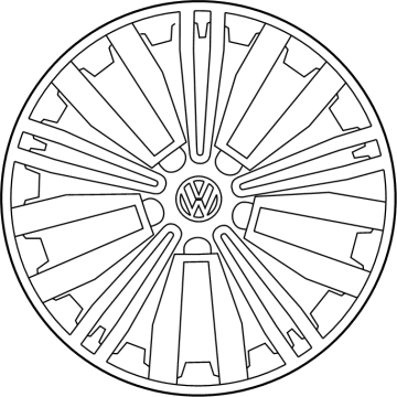 Volkswagen Tiguan Alloy Wheels - 5NN-601-025-AD-XM8