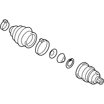 Volkswagen Passat CV Joint - 5C0-498-099