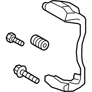 Volkswagen Brake Caliper Bracket - 3QF-615-126