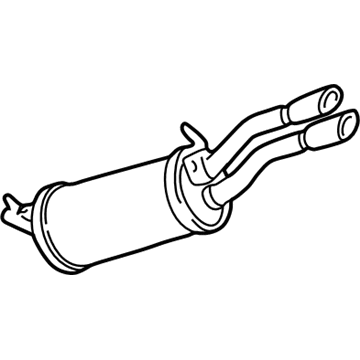 Volkswagen Passat Muffler - 3B0-253-609-C