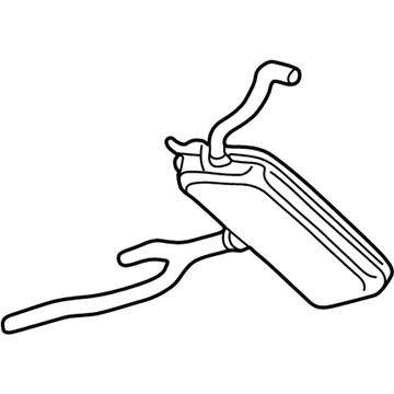 2000 Volkswagen Passat Muffler - 3B0-253-409-AH