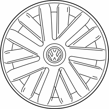 Volkswagen Jetta Wheel Bearing Dust Cap - 1K0-601-147-H-WPU
