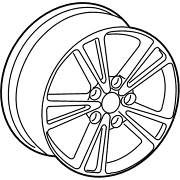 Volkswagen Rabbit Alloy Wheels - 1K5-071-497-1ZL