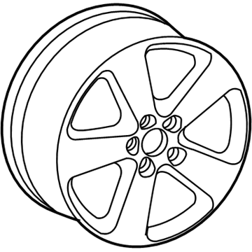 Volkswagen Rabbit Alloy Wheels - 1K0-071-497-666