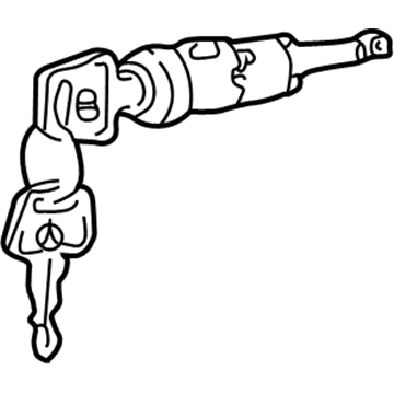 Volkswagen Ignition Lock Cylinder - 8E0-905-855