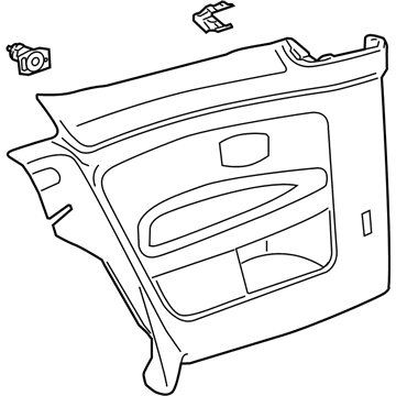 Volkswagen 1K3-867-043-CJ-TSA Lower Quarter Trim
